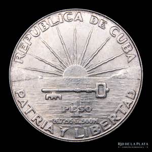 Cuba.  1 Peso 1953. Centenario de José ... 
