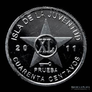 Cuba. 40 Centavos 2011. Isla de la Juventud. ... 