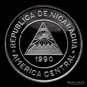 Nicaragua. 10.000 Córdobas 1990. Mundial de ... 