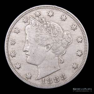 USA. 5 Cents 1888. ... 