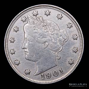 USA. 5 Cents 1901. ... 