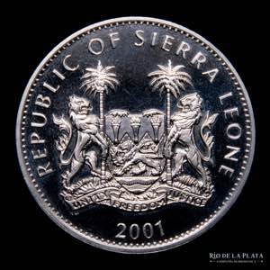 Sierra Leona. 1 Dollar 2001. Tigre. Corona. ... 