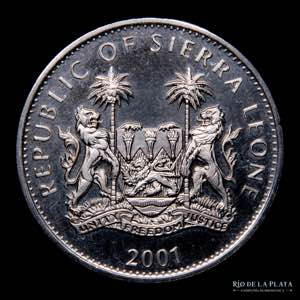 Sierra Leona. 1 Dollar 2001. Buffalo. Big ... 