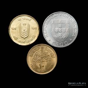 FAO. Lote x 3 monedas diferentes paises. A ... 