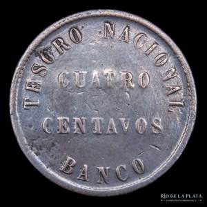 Argentina. Confederación. 4 Centavos 1854. ... 