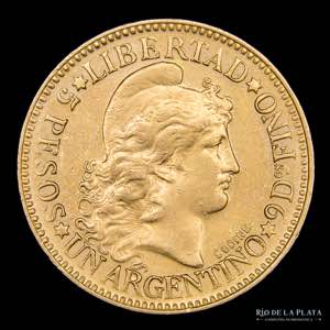 Argentina. 5 Pesos 1882 Argentino de oro. ... 
