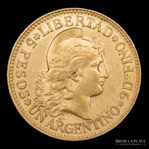 Argentina. 5 Pesos 1888 Argentino de oro. ... 