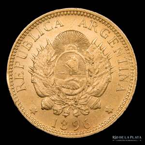 Argentina. 5 Pesos 1896 ... 