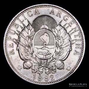 Argentina. 1 Peso 1882 ... 