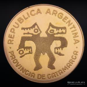 Argentina. Catamarca, 1 Esquiu Oro 1990 = ... 
