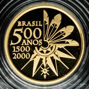 Brasil. Set 5 y 20 Reais 2000. ... 