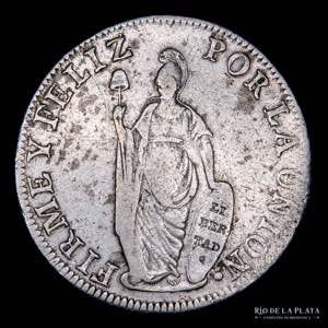 Perú. 8 Reales 1834 MM. Lima Mint. AG.903; ... 