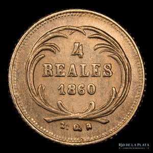 Guatemala. 4 Reales 1860 ... 