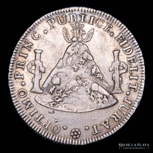 Potosí. Carlos IV. 1789 8 Reales. Medalla ... 