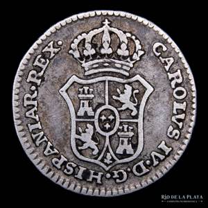 Madrid. Carlos IV. 1/2 Real 1789. Medalla de ... 