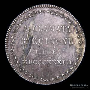 España. Isabel II. 2 Reales 1833. Medalla ... 