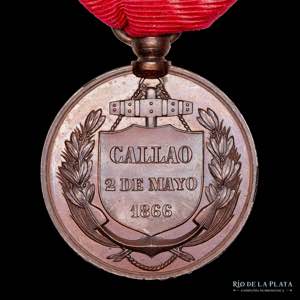 Perú. 1866. Premio. Batalla de El ... 