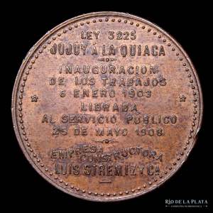 Argentina. Ferroviarias. 1908. Jujuy a La ... 