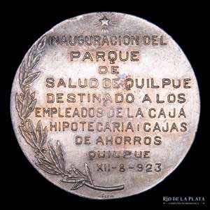 Chile. Medalla. 1923. AG; 39mm; 30.58g. ... 