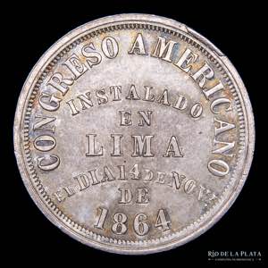 Perú. Medalla. 1864. ... 