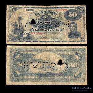 Argentina. Falso de epoca. 50 Pesos 1895. ... 