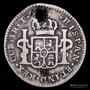 Cuzco. Fernando VII. 1 Real 1824 T. AG.896; ... 