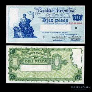 Argentina. Caja Conversión. 10 Pesos 1928. ... 