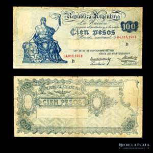 Argentina. Caja Conversión. 100 Pesos 1928. ... 