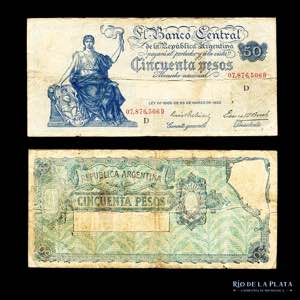 Argentina. Serie Progreso. 50 Pesos 1938. ... 