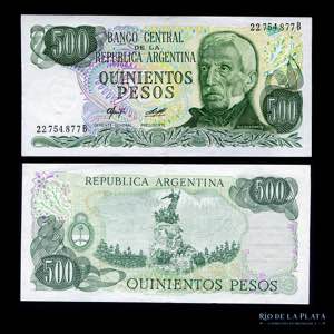 Argentina. 500 Pesos 1979. Variante Rara. F1 ... 