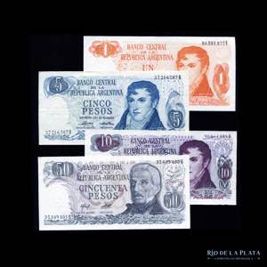 Argentina. Pesos Ley. Serie x 10 billetes ... 