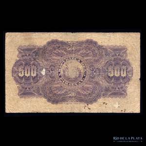 Paraguay. 500 Pesos Fuertes 1920-1923. Ley ... 