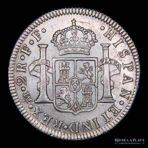 Mexico. Carlos III. 2 Reales 1782/1. AG.903; ... 