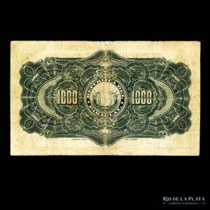 Paraguay. 1000 Pesos Fuertes 1920-1923. Ley ... 
