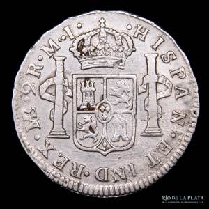 Lima. Carlos III (1759-1788) 2 Reales 1787 ... 