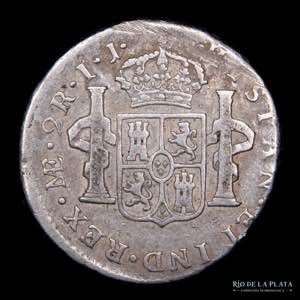 Lima. Carlos IV (1759-1788) 2 Reales 1795 ... 