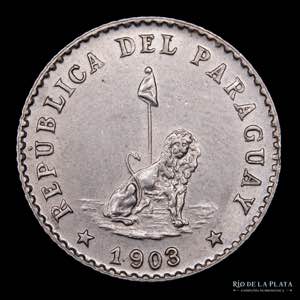 Paraguay. 10 Centavos 1903. CuNi; 17mm; 3g. ... 