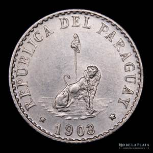 Paraguay. 20 Centavos 1903. CuNi; 17mm; 4g. ... 
