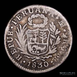 Perú. 2 Reales 1830 JM. ... 