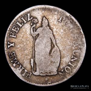 Perú. 2 Reales 1830 JM. Lima Mint. AG.896; ... 