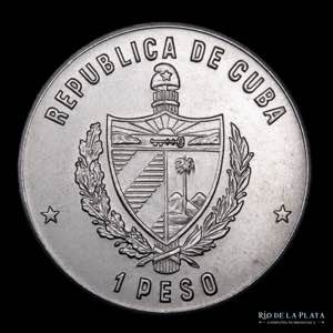 Cuba.  1 Peso 1981. Conmemorativa 70º ... 