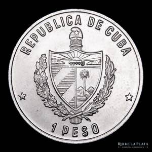 Cuba.  1 Peso 1983. Conmemorativa Juegos ... 