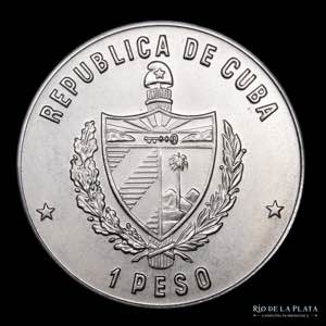 Cuba.  1 Peso 1989. Conmemorativa Alexander ... 