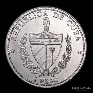 Cuba.  1 Peso 1990. Conmemorativa Figuras ... 