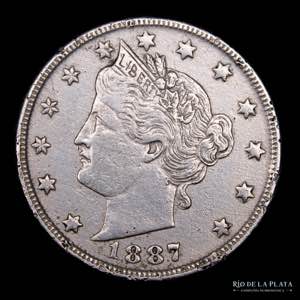 USA. 5 Cents 1887. ... 