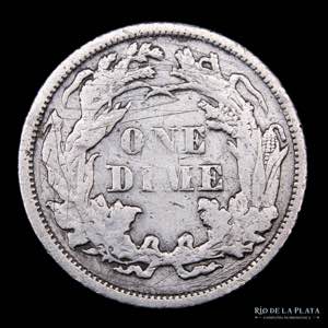 USA. Seated Liberty Dime 1873. AG.900; 18mm; ... 