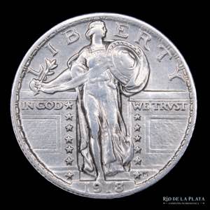 USA. 25 Cents 1918. ... 