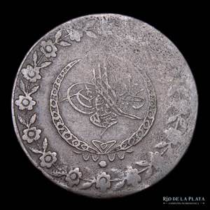 Otomanos (Turquia) Mohamed II. 5 Kurus 1808 ... 