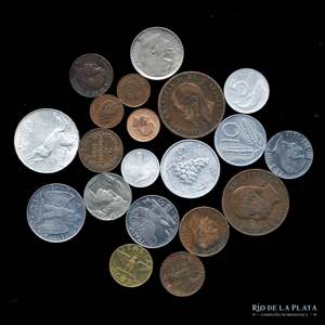 Italia. Lote x 20 monedas 1866-1980. Muy ... 