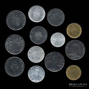 Vaticano. Lote x 13 monedas 1953-1976. (UNC)